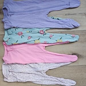 NB Kyte Baby Zippered Footie Bundle In Girl